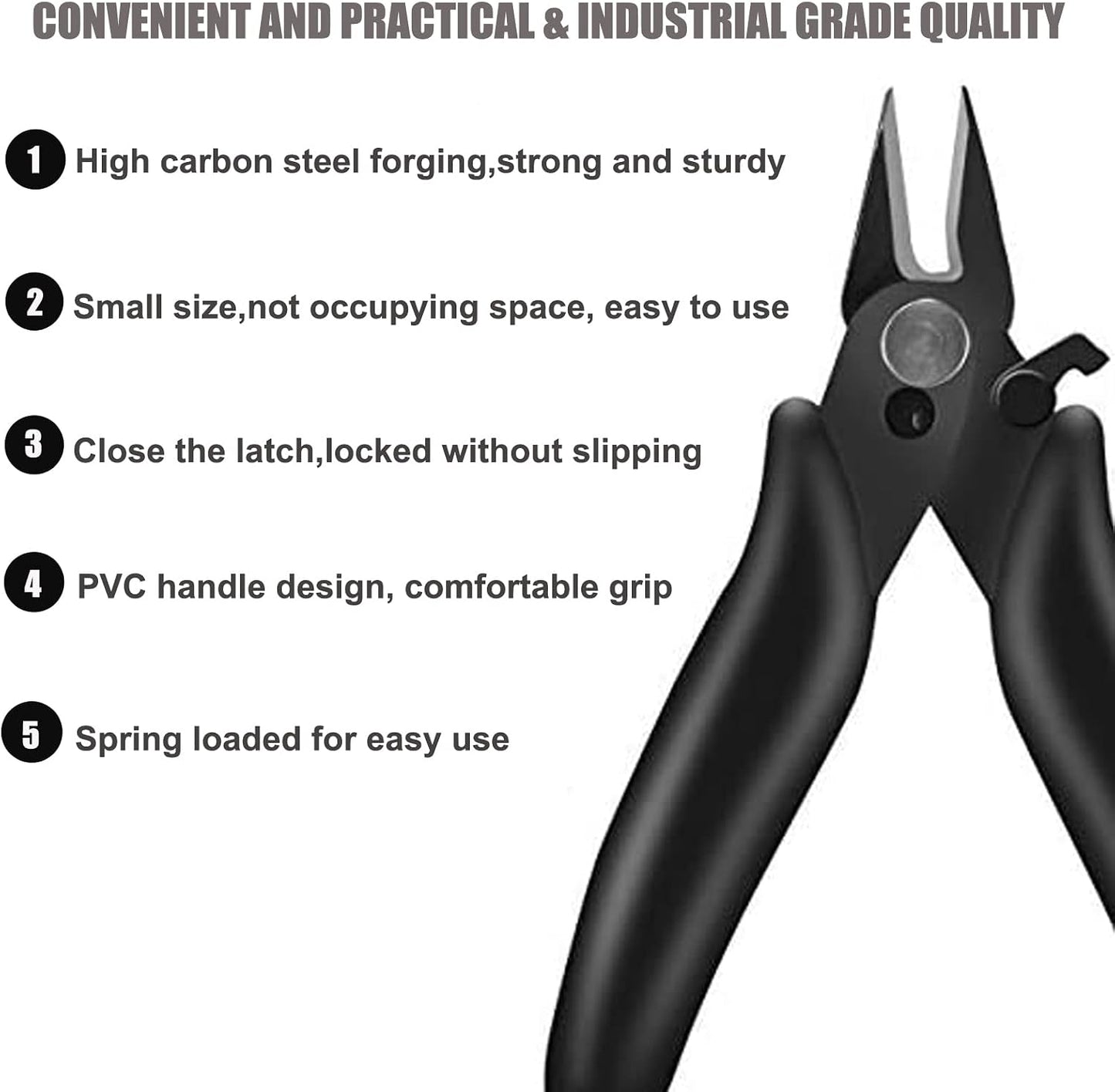 6 Inches Wire Cutters Heavy Duty Snips Flush Cut Side Cutters Pliers