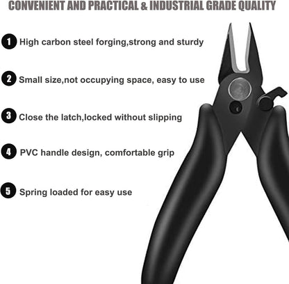 6 Inches Wire Cutters Heavy Duty Snips Flush Cut Side Cutters Pliers