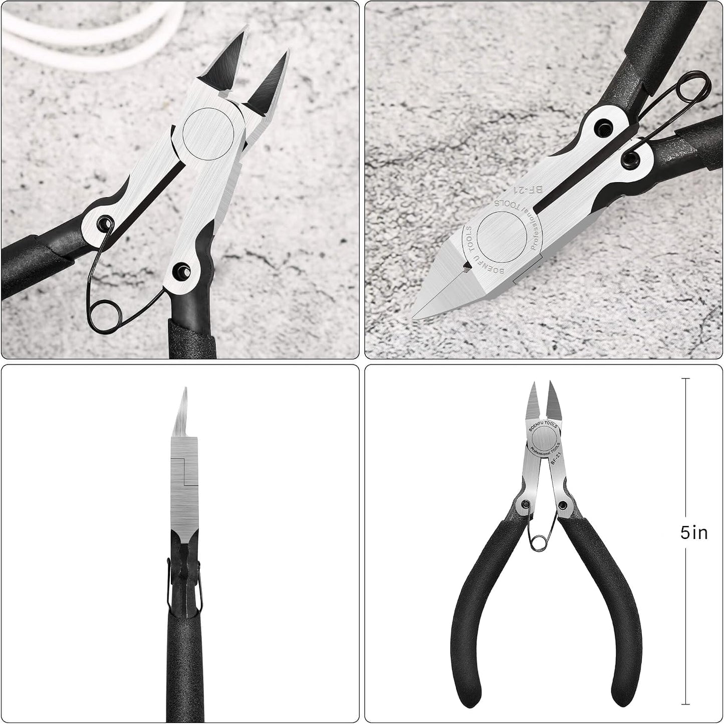6 Inches Wire Cutters Heavy Duty Snips Flush Cut Side Cutters Pliers
