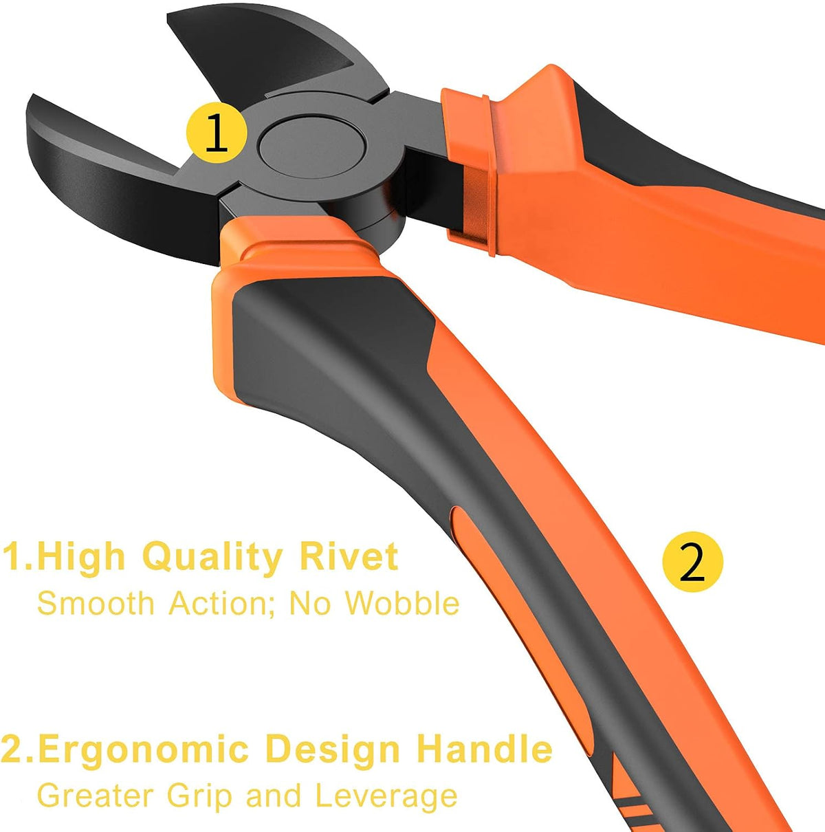 6 Inches Wire Cutters Heavy Duty Snips Flush Cut Side Cutters Pliers