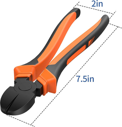 6 Inches Wire Cutters Heavy Duty Snips Flush Cut Side Cutters Pliers
