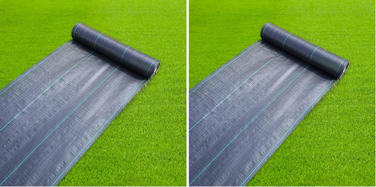 3ftx100ft Weed Barrier Landscape Fabric Heavy Duty, 3.2oz Weed Barrier Fabric, Easy Setup Woven Garden Landscaping Fabric