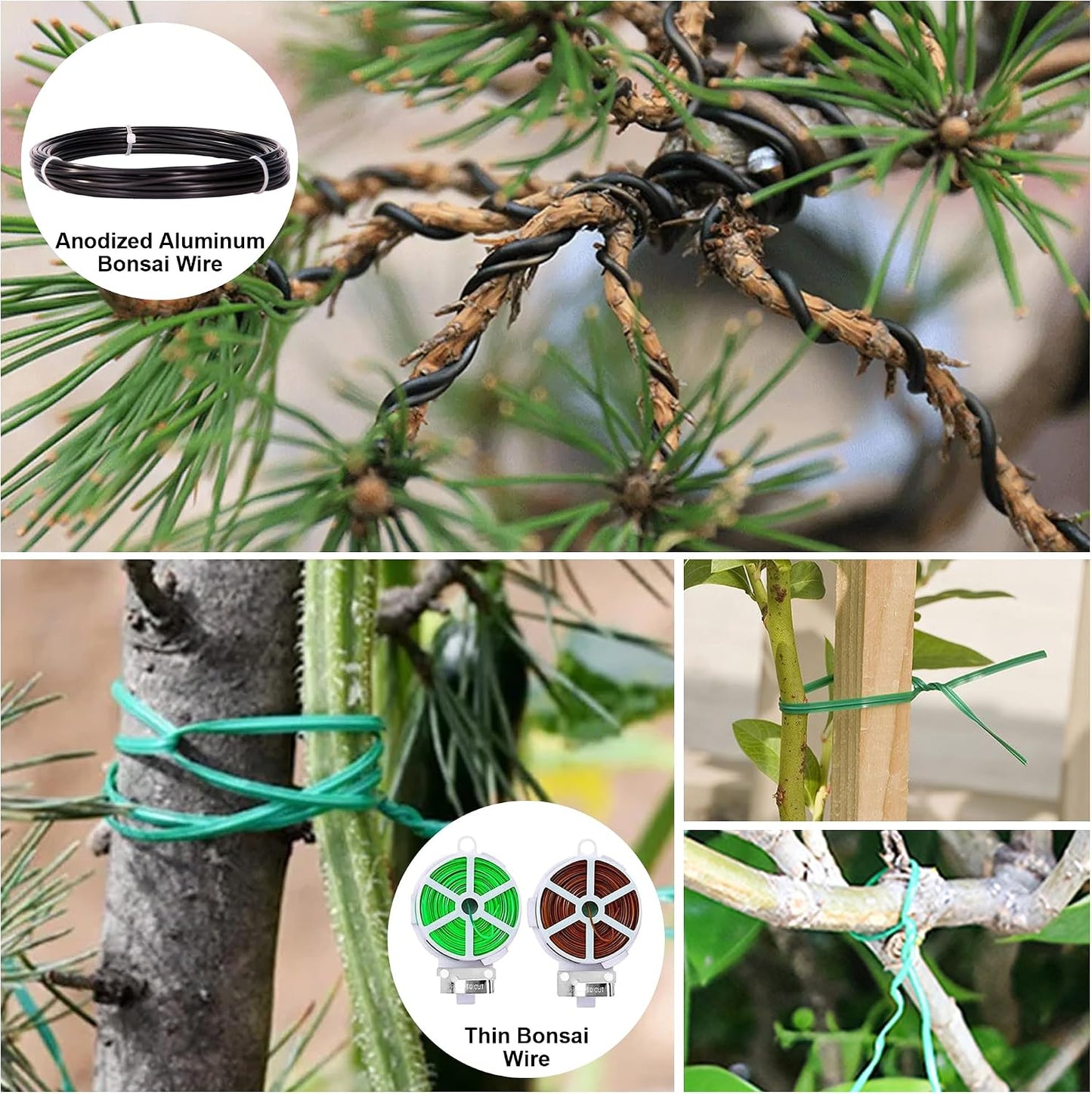 20-Piece Bonsai Tool Kit, Gardening Tools Set with Pruning Shears