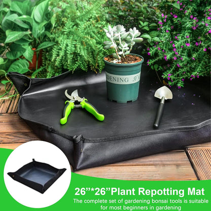 20-Piece Bonsai Tool Kit, Gardening Tools Set with Pruning Shears