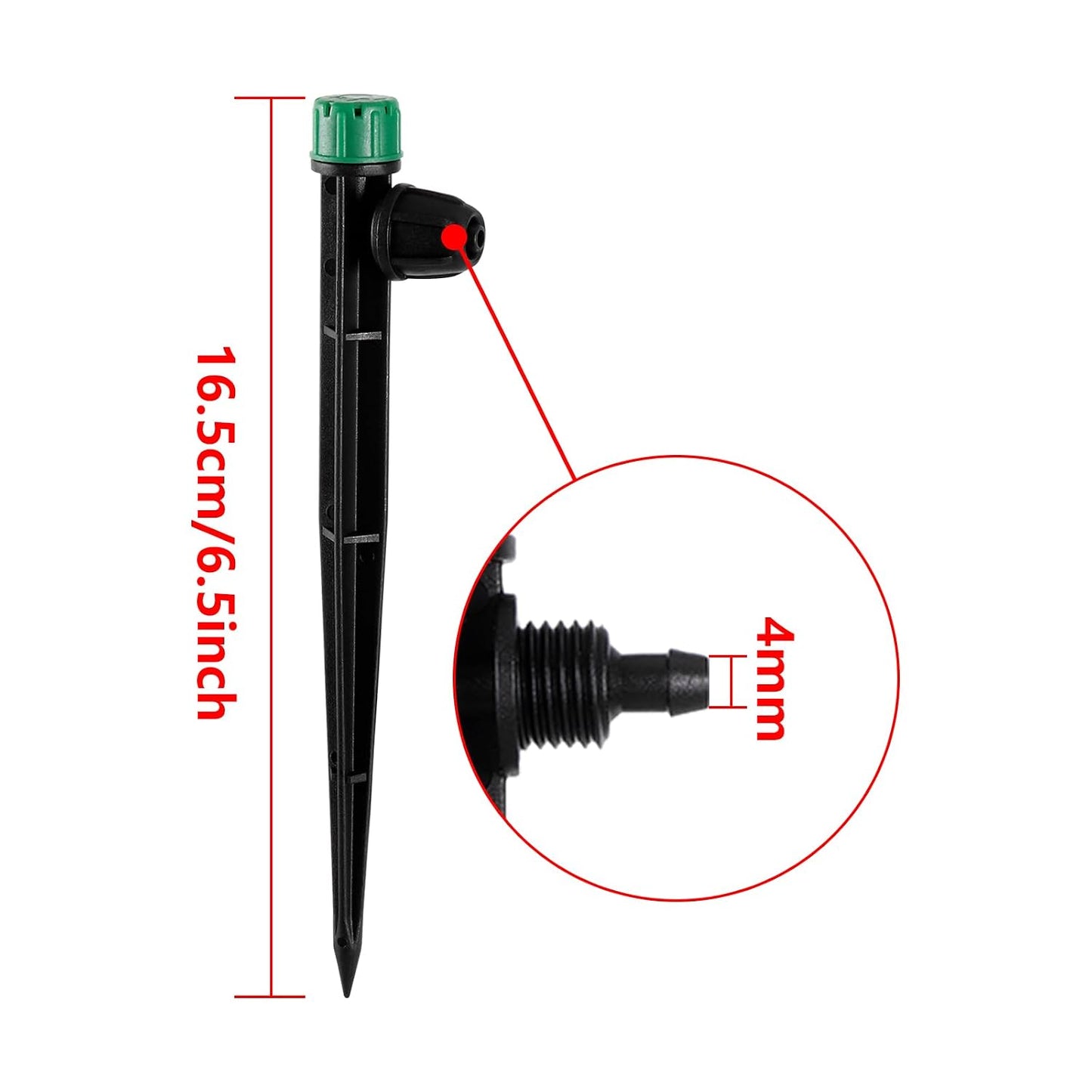 50pcs Drip Irrigation Emitters for 1/4" Irrigation Tubing