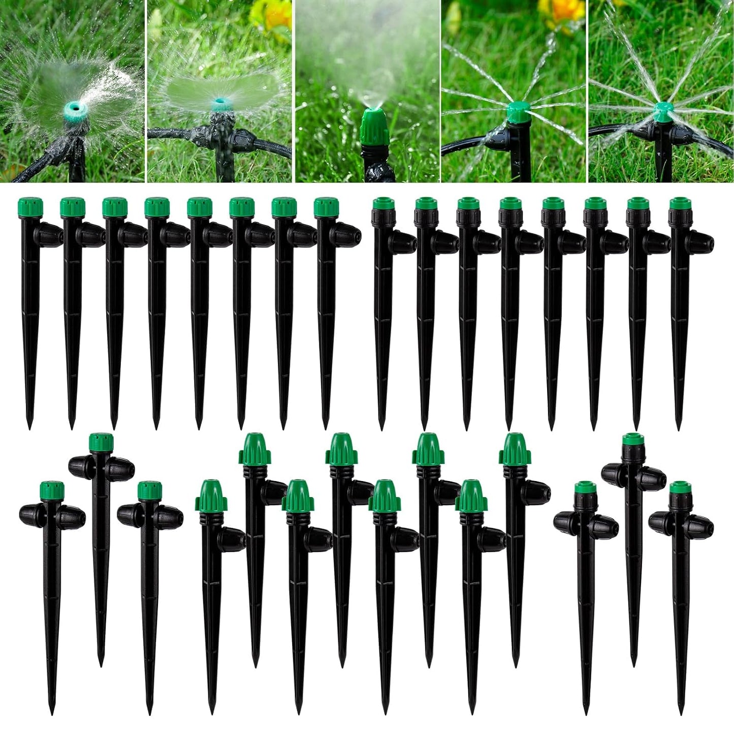 50pcs Drip Irrigation Emitters for 1/4" Irrigation Tubing