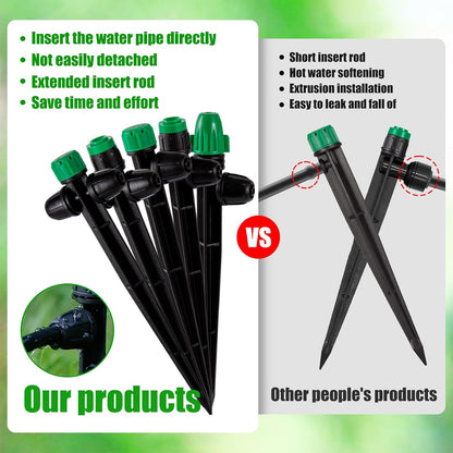 50pcs Drip Irrigation Emitters for 1/4" Irrigation Tubing