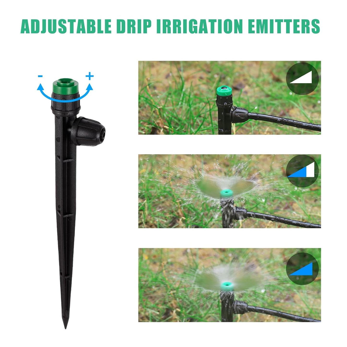 50pcs Drip Irrigation Emitters for 1/4" Irrigation Tubing