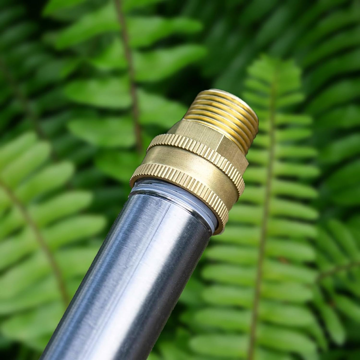 Solid brass Garden Hose Fittings Connectors Adapter Heavy Duty Brass Repair Female to male faucet leader coupler dual water hose connector(3/4" GHT Female to 1/2" NPT Male) 2 Pcs