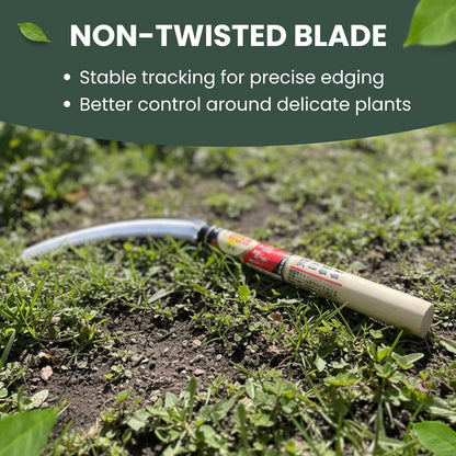 Hounen Miyawaki Nejiri Kama Weeder – Japanese Weeding Sickle, Twisted Stainless Steel, 4.7 in (12 cm) Blade, 13 in (33 cm), Root Slicer for Garden Beds & Crabgrass, Made in Japan