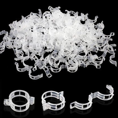200 Pcs Plastic Trellis Plant Support Clips for Support, Grape and Tomato Vine, Vegetables Plants, Garden Clips to Grow Upright Makes Plants Healthier