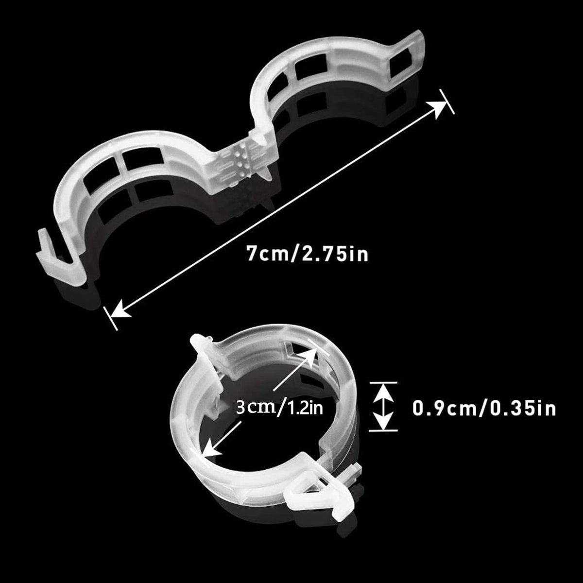 200 Pcs Plastic Trellis Plant Support Clips for Support, Grape and Tomato Vine, Vegetables Plants, Garden Clips to Grow Upright Makes Plants Healthier