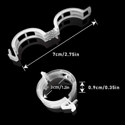 200 Pcs Plastic Trellis Plant Support Clips for Support, Grape and Tomato Vine, Vegetables Plants, Garden Clips to Grow Upright Makes Plants Healthier