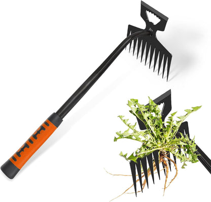 2025 New Weed Remover Tool, Multifunctional Hand Weeder Tool, Portable Garden Weeding Tools, Weeding Artifact Uprooting Weeding Tool for Yard and Garden (5 Tines)