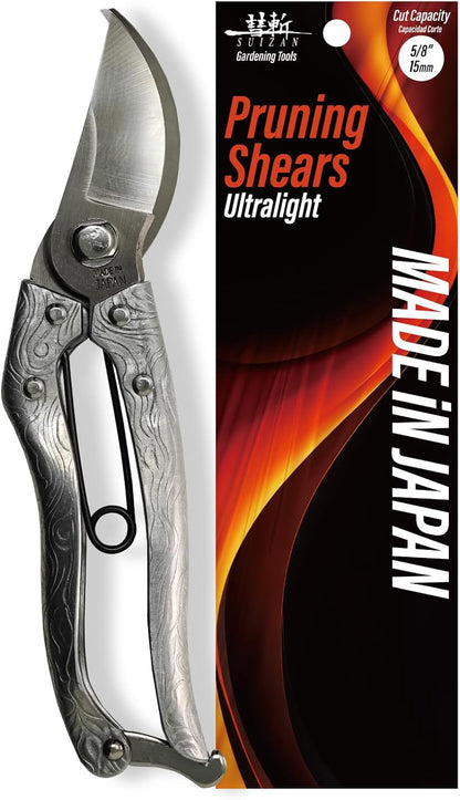 Bypass Pruning Shears 8.3" - Japanese Hand Pruners Garden Scissors