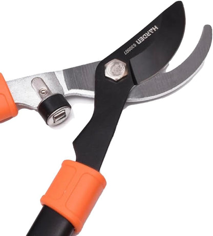 Long Steel Blade 27" Bypass Lopper - Heavy Duty Tree and Bush Trimmer Pruner - High Carbon Teflon Coated Blade - Ergo Grip Rubber Handle