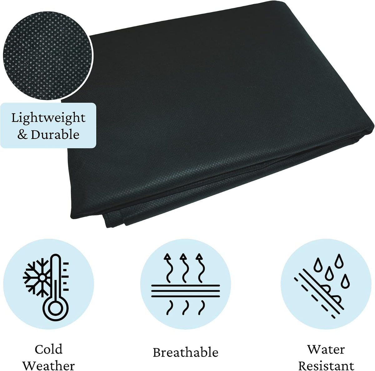 11012 10 x 12 ft Rectangular Frost Protection Plant Cover, Dark Green