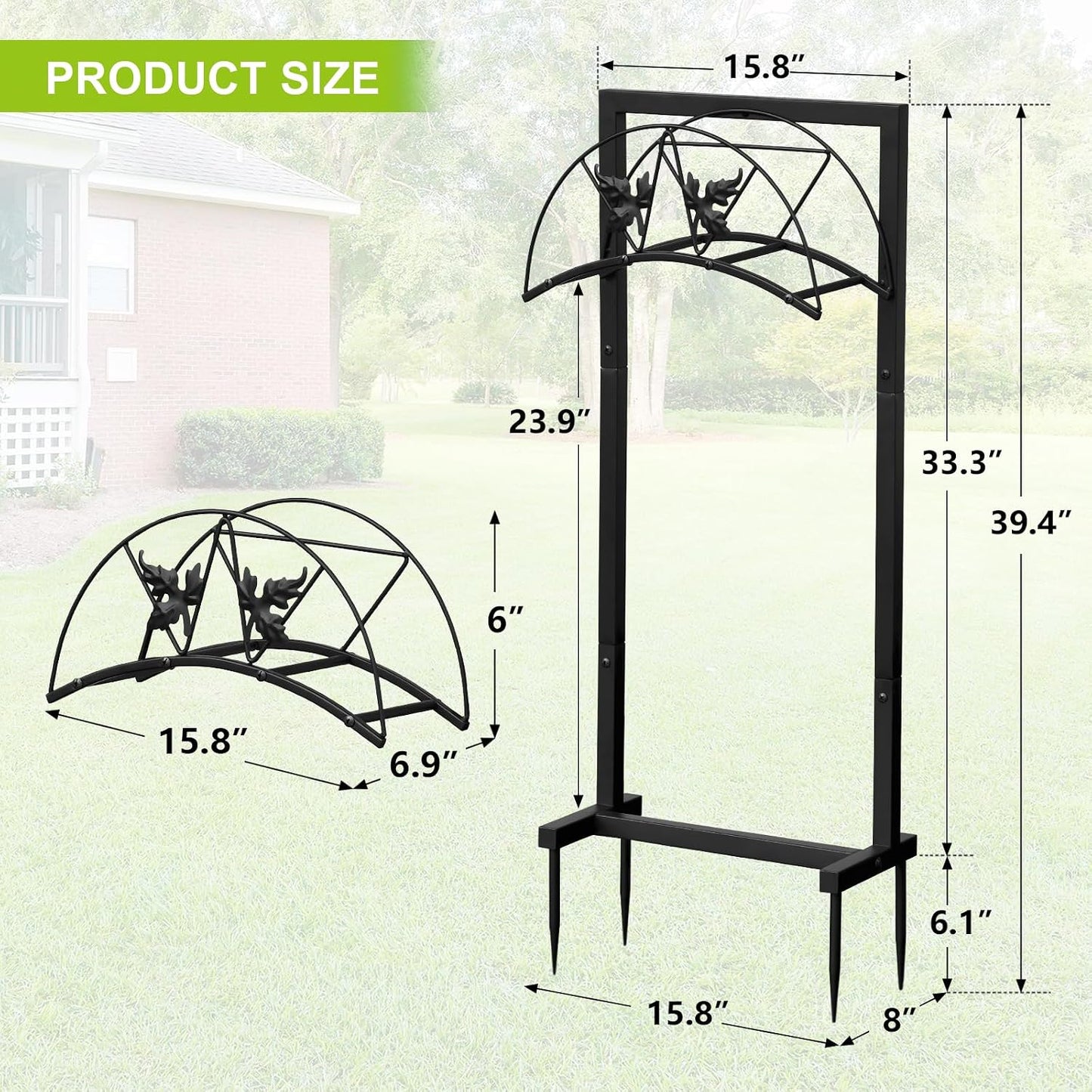 Garden Hose Holder, Heavy Duty Water Hose Reel For Outside Garden Hose Storage Hose Hanger Holds 150-Feet for Yard Lawn Farm (Style B)
