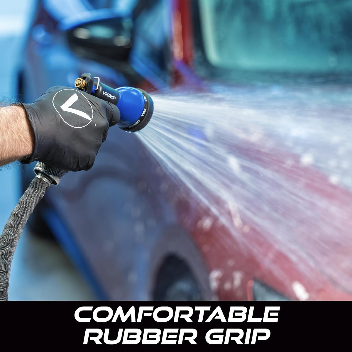 VIKING Garden Hose Nozzle with 8 Spray Patterns for Washing Cars