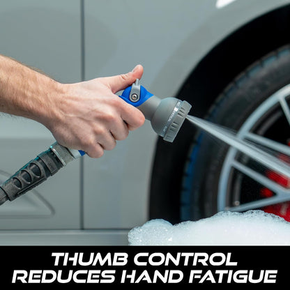 VIKING Garden Hose Nozzle with 8 Spray Patterns for Washing Cars