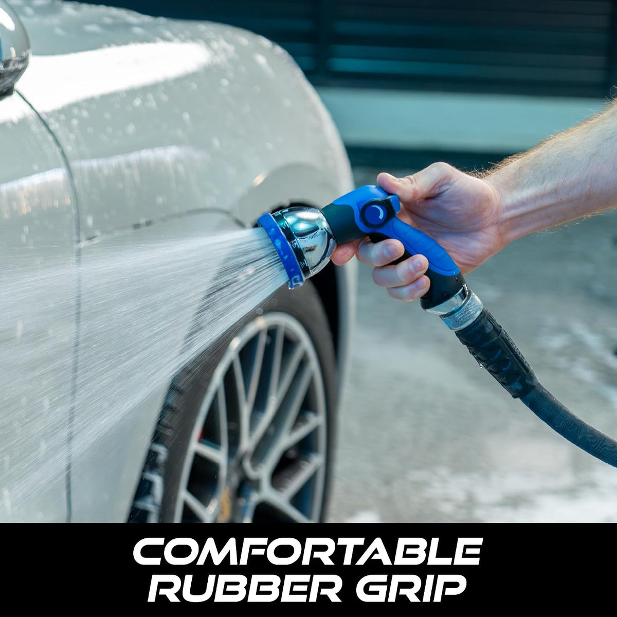 VIKING Garden Hose Nozzle with 8 Spray Patterns for Washing Cars