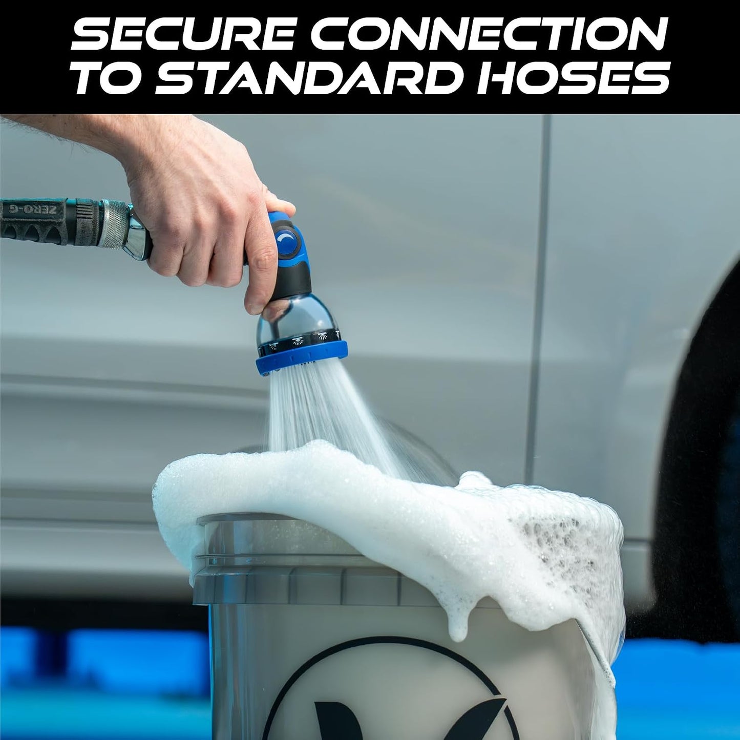VIKING Garden Hose Nozzle with 8 Spray Patterns for Washing Cars