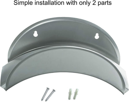 Steel Wall Mount Garden Hose Hangers, Water Hose Hooks for Hose Organizing, Hose Holder Storage for Outside Hose Bracket, Car Hose Holder, Carrier, Support for Garden Hose (1, Grey)