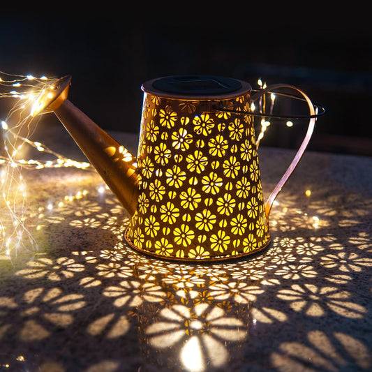 Solar Watering Can Light,Solar Yard Decorations Outdoor,IP65 Waterproof Hanging Solar Lantern Lights,Garden Decor Lights for Yard, Flower Bed Decor Light,Gardening Gifts for mom Grandma