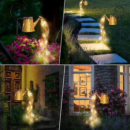 Solar Watering Can Light,Solar Yard Decorations Outdoor,IP65 Waterproof Hanging Solar Lantern Lights,Garden Decor Lights for Yard, Flower Bed Decor Light,Gardening Gifts for mom Grandma