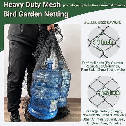 7.5x100ft Bird Netting for Chicken Coop, 1/2" Mesh Chicken Netting Cover