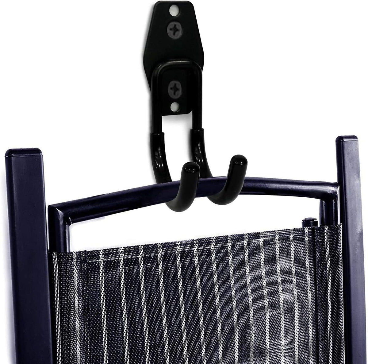 2 Pack Garage Storage Utility Hooks，Garage Garden Tool Organizer，Steel Wall Mount Hooks, Garden Small U Hooks (Black)