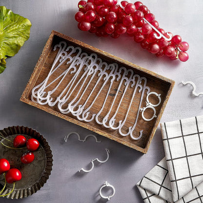 Tomato Support Clips, Plant Vegetable Support Hook Clip, Garden Support Clips, Grape Vine, Vegetables Plants Tomato Trellis Clips to Prevent Tomatoes from Pinching or Falling Off(200 Pieces)