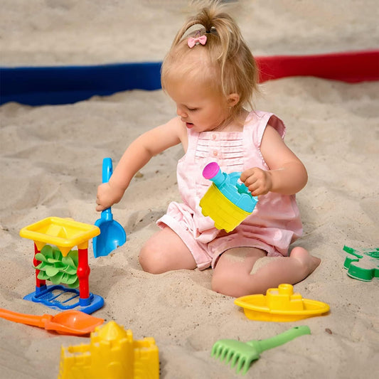 Kids Watering Cans Bulk (Mini) 6 Pack, 4.5 Inch Plastic - Gardening Planting Tools for Kids & Toddlers, Beach Party Favors Gifts, Bulk Sand Toys, Easter Basket Stuffers