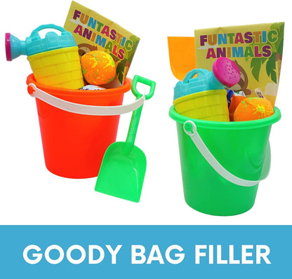Kids Watering Cans Bulk (Mini) 6 Pack, 4.5 Inch Plastic - Gardening Planting Tools for Kids & Toddlers, Beach Party Favors Gifts, Bulk Sand Toys, Easter Basket Stuffers