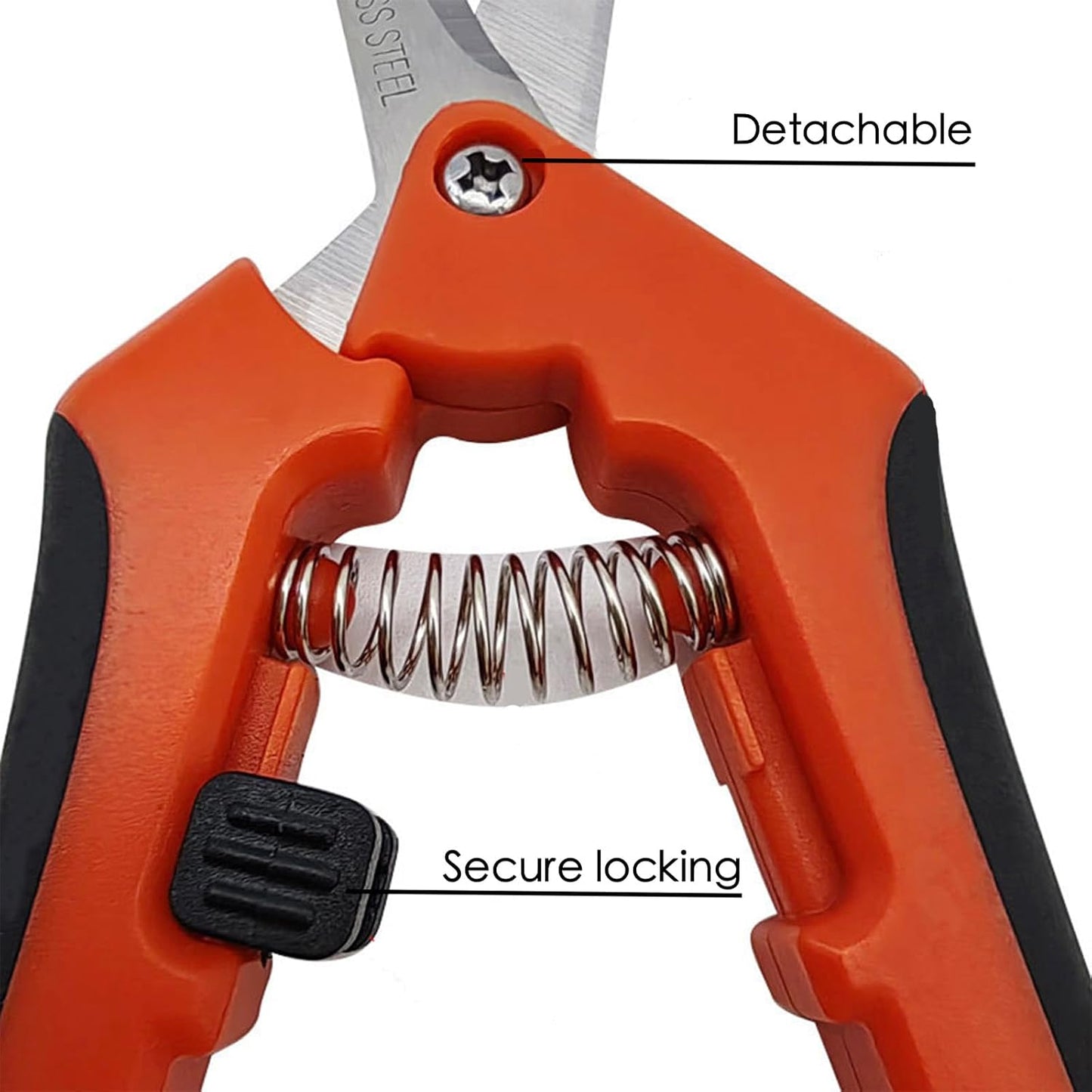 12 PCS Gardening Scissors 6.5 Inch Pruning Shears, Hand Pruner, Garden Trimming Scissors, Hand Pruning Snips with Stainless Steel Blades, Flower Cutters, Leaf Trimmer