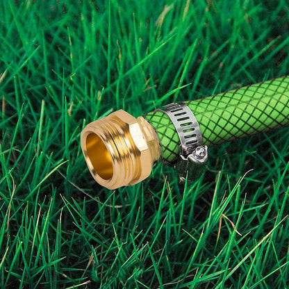 Garden Hose Repair Connector with Clamps, Fit for 3/4" or 5/8" Garden Hose Fitting, Male and Female Hose Adapter Water Hose Repair Kit, 5 Set