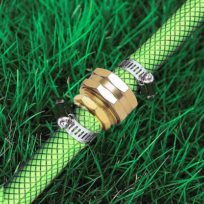 Garden Hose Repair Connector with Clamps, Fit for 3/4" or 5/8" Garden Hose Fitting, Male and Female Hose Adapter Water Hose Repair Kit, 5 Set
