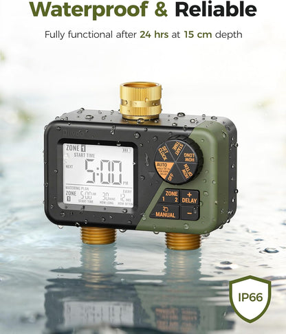 Brass Irrigation Timer, Faucet Timer for Outdoor Watering