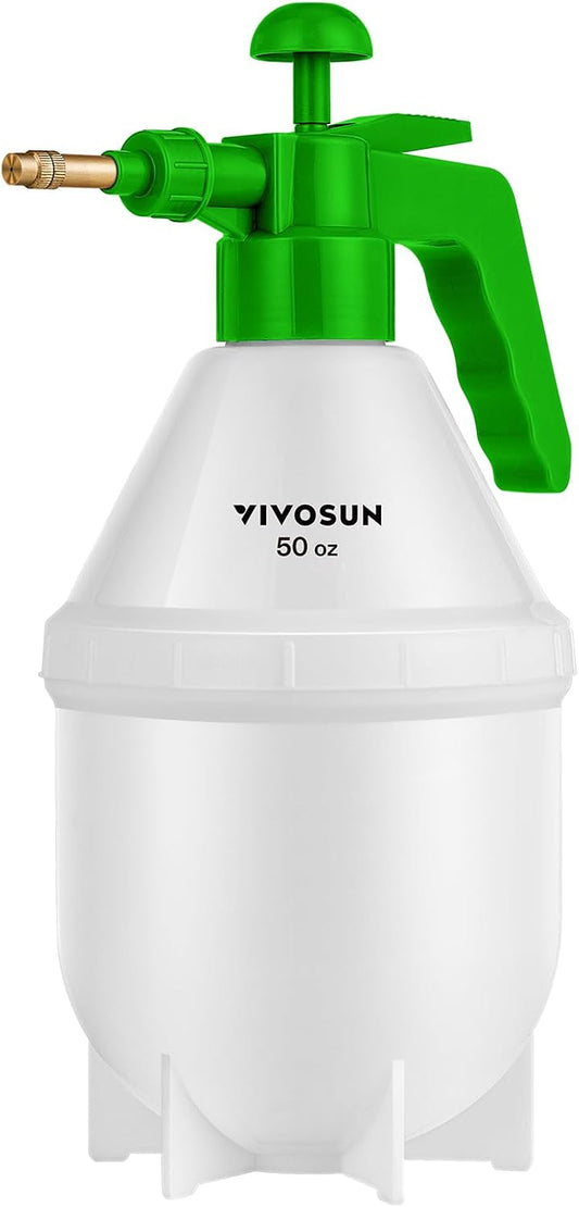 50oz Pump Sprayer, Handheld Garden Water Sprayer Bottle