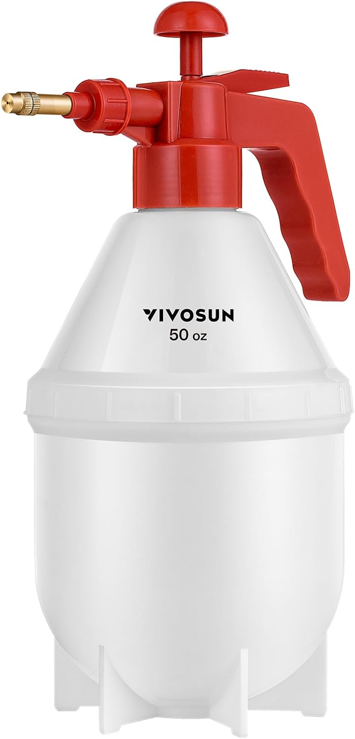 50oz Pump Sprayer, Handheld Garden Water Sprayer Bottle
