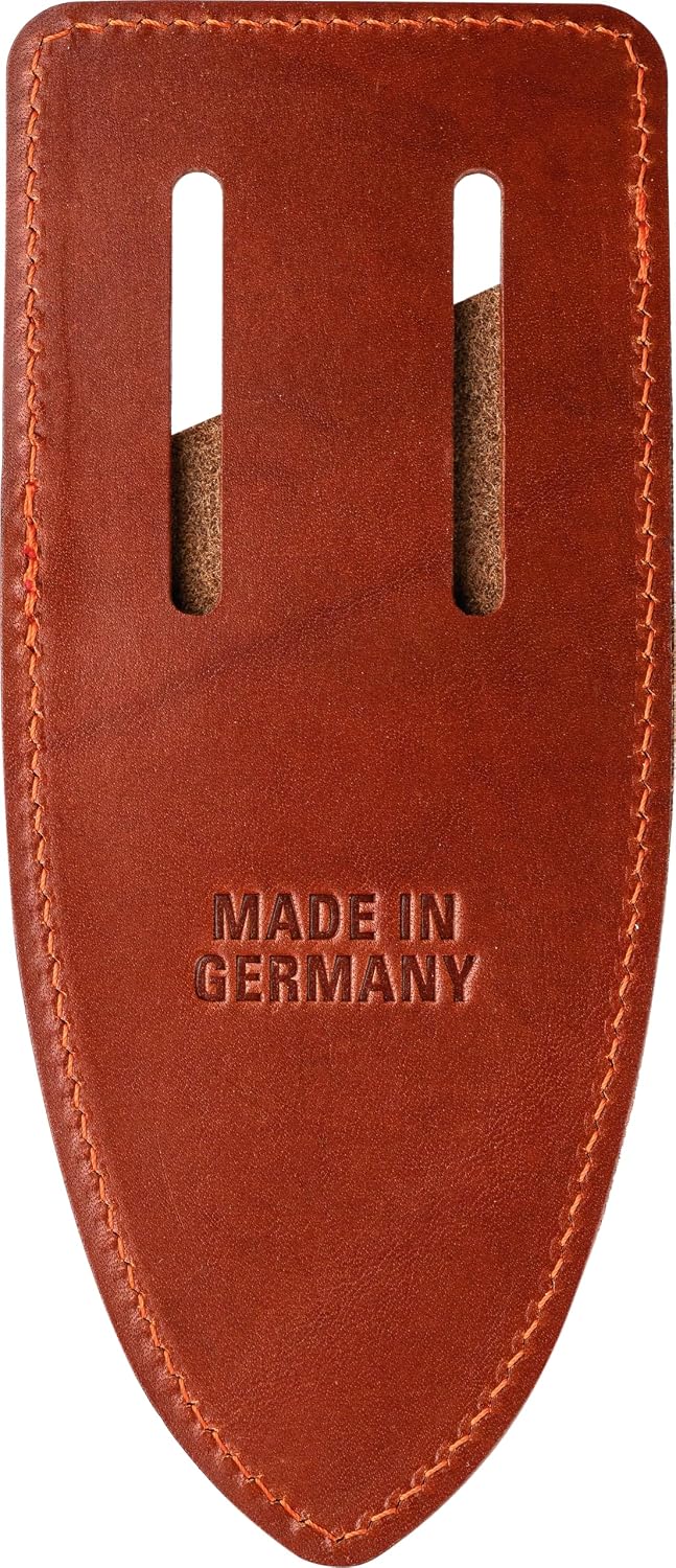 5, 100-Year Anniversary Edition - Professional Anvil Pruning Shears 5.100 Made of Metal with Stainless, Non-Stick Coated Steel Blade and Handcrafted Leather Holster