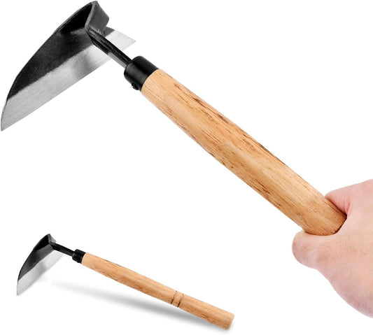 Japanese Weeding Sickle, 13inch Professional Japanese Hand Weed Puller Garden Hoe Gardening Tools
