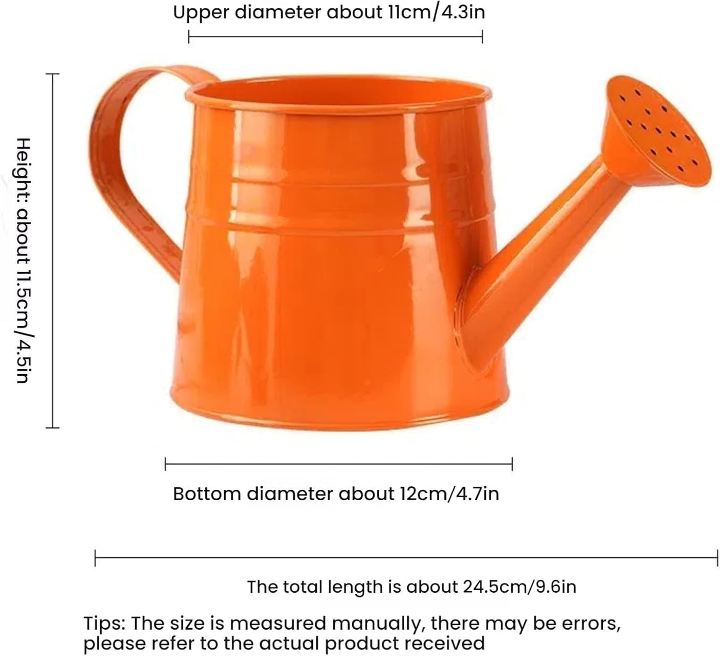 Small Watering Can, Watering Can Gardening Tool Accessories, Garden Sprinkling Cans with Long Spout & Handle, Rust-Resistant Tinplate Watering Kettle for Indoor Outdoor Lawn,Garden Care (Blue)