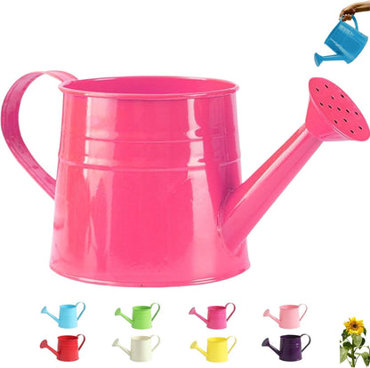 Small Watering Can, Watering Can Gardening Tool Accessories, Garden Sprinkling Cans with Long Spout & Handle, Rust-Resistant Tinplate Watering Kettle for Indoor Outdoor Lawn,Garden Care (Blue)