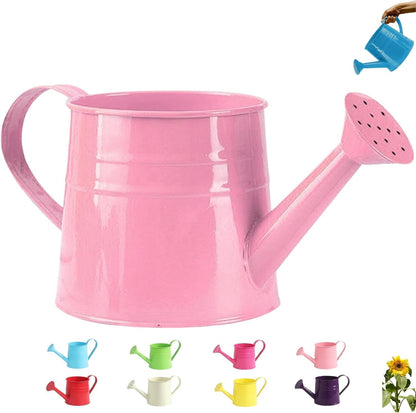 Small Watering Can, Watering Can Gardening Tool Accessories, Garden Sprinkling Cans with Long Spout & Handle, Rust-Resistant Tinplate Watering Kettle for Indoor Outdoor Lawn,Garden Care (Blue)
