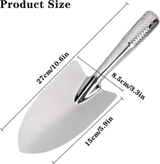 Garden Trowel Stainless Steel Rust Resistant Hand Shovel Garden Spade