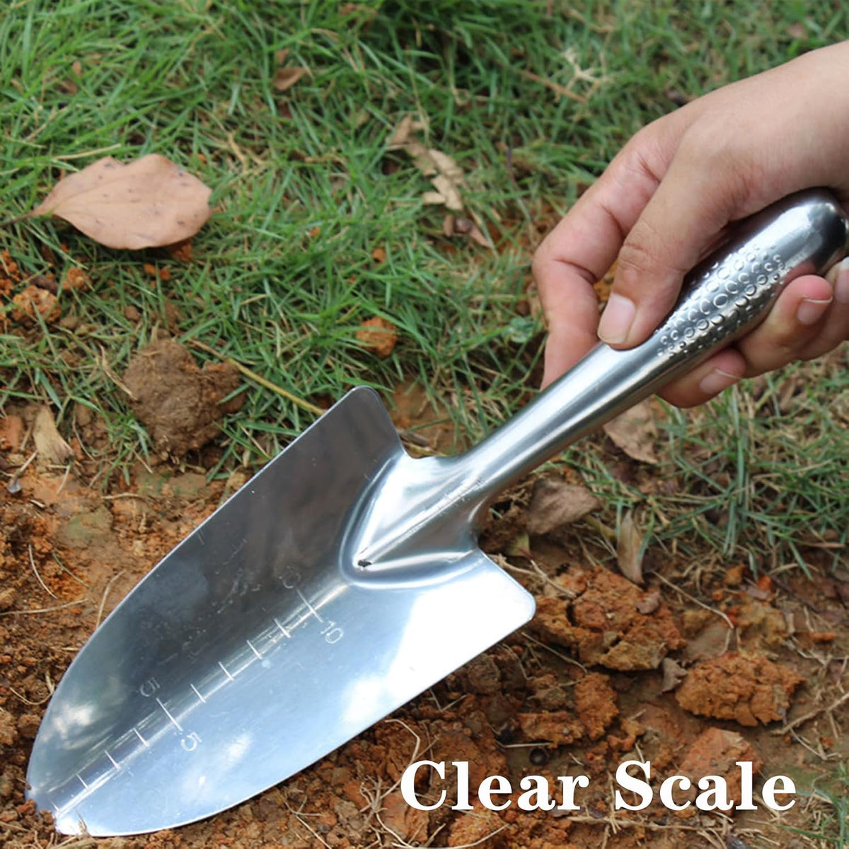 Garden Trowel Stainless Steel Rust Resistant Hand Shovel Garden Spade