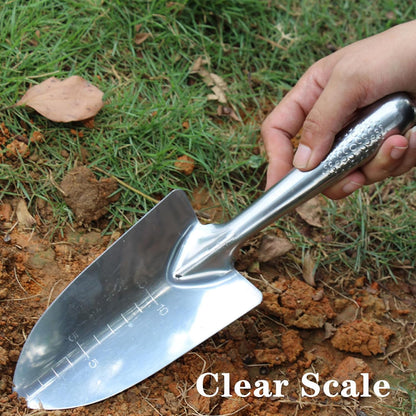 Garden Trowel Stainless Steel Rust Resistant Hand Shovel Garden Spade