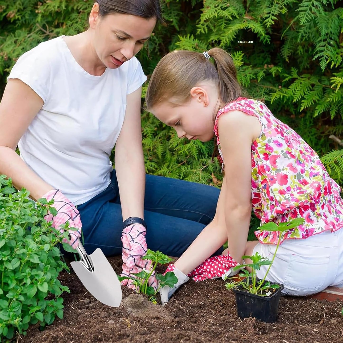 Garden Trowel Stainless Steel Rust Resistant Hand Shovel Garden Spade
