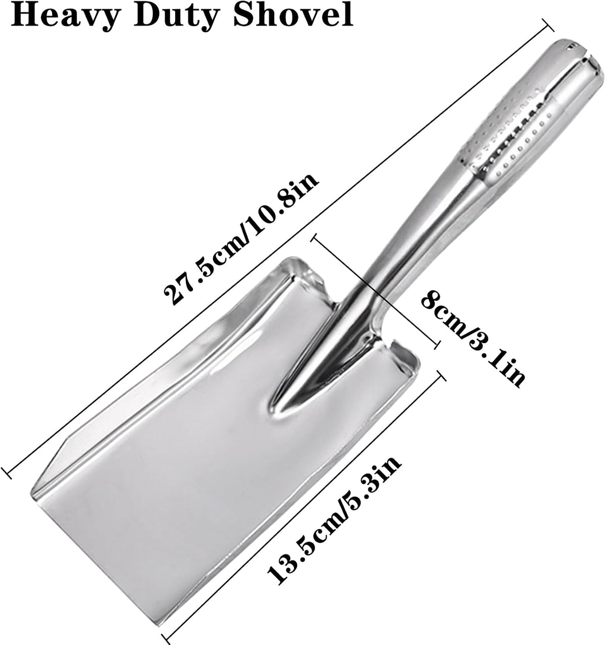Garden Trowel Stainless Steel Rust Resistant Hand Shovel Garden Spade